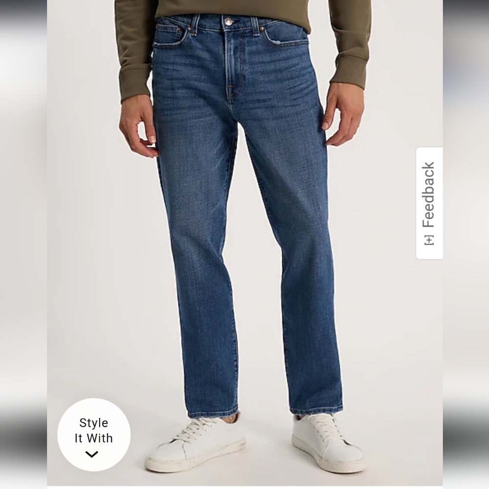 Express Athletic Slim Medium Wash TempX Hyper Stretch Jeans